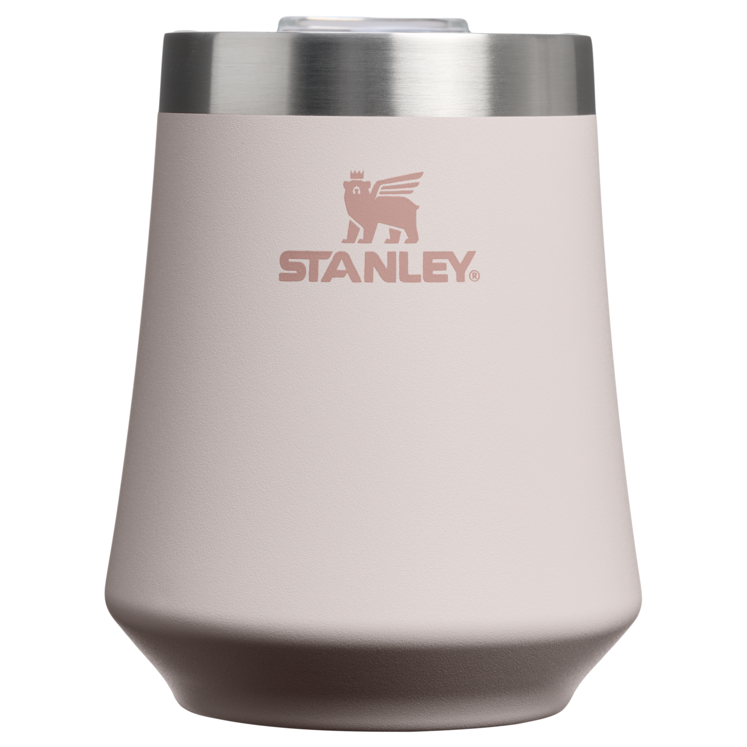Shatterproof Luxury The Reserve Wine Tumbler D125V - Premium Insulated Egg-Shaped Wine Glass for Outdoors - Rose Quartz