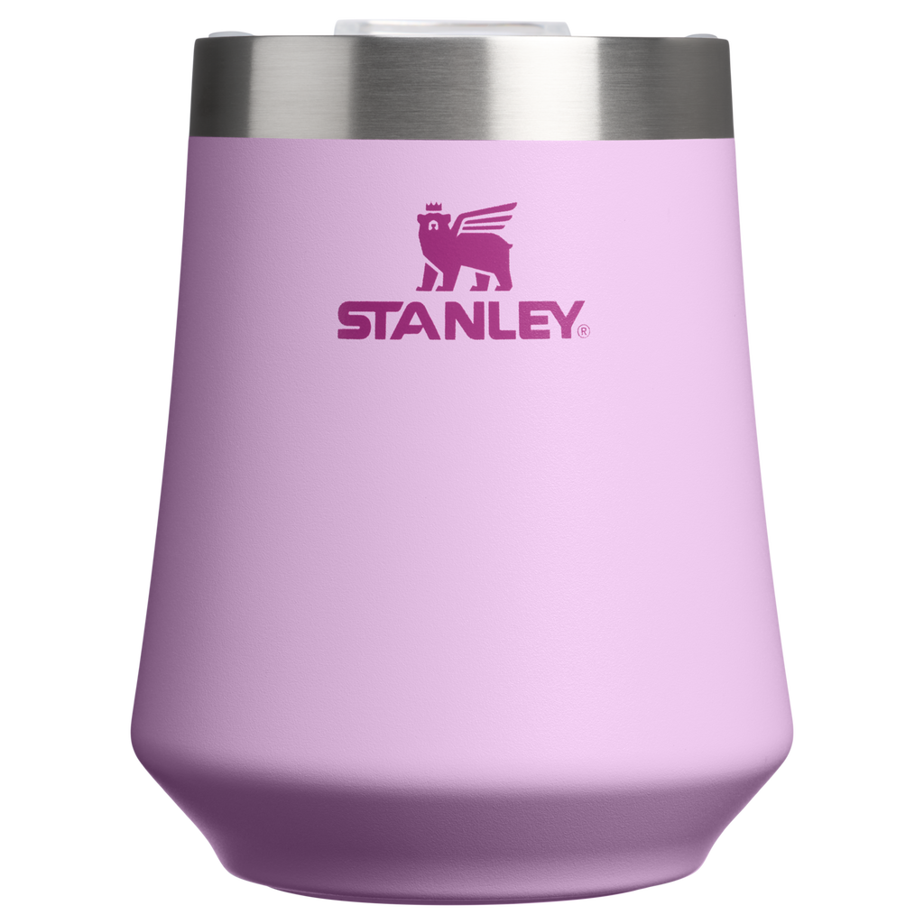 Shatterproof Luxury The Reserve Wine Tumbler D125V - Premium Insulated Egg-Shaped Wine Glass for Outdoors - Soft Orchid