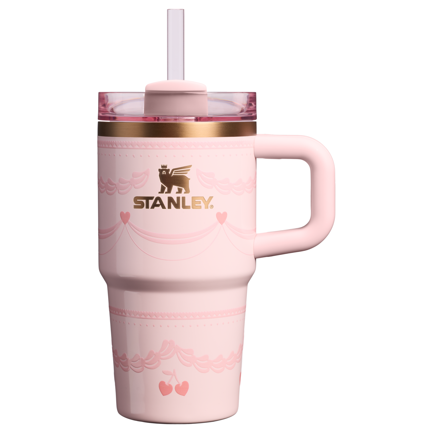 Double-Wall Vacuum The Valentine’s Day Quencher H2.0  Flowstate Tumbler D234X - Double-Wall Vacuum Insulated Travel Tumbler with Straw - Pink Velvet Cake