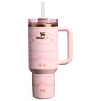 Splash-Resistant FlowState The Valentine’s Day Quencher H2.0 Flowstate Tumbler D231T - FlowState 3-Position Lid Insulated Travel Mug - Pink Velvet Cake