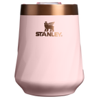 Shatterproof Luxury The Valentine’s Day Textured Reserve Wine Tumbler D233K - Reserve Collection Stainless Steel Whiskey Cup - Pink Velvet Gloss