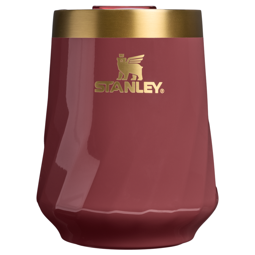 Shatterproof Luxury The Valentine’s Day Textured Reserve Wine Tumbler D233K - Reserve Collection Stainless Steel Whiskey Cup - Red Velvet Gloss