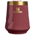 Shatterproof Luxury The Valentine’s Day Textured Reserve Wine Tumbler D233K - Reserve Collection Stainless Steel Whiskey Cup - Red Velvet Gloss