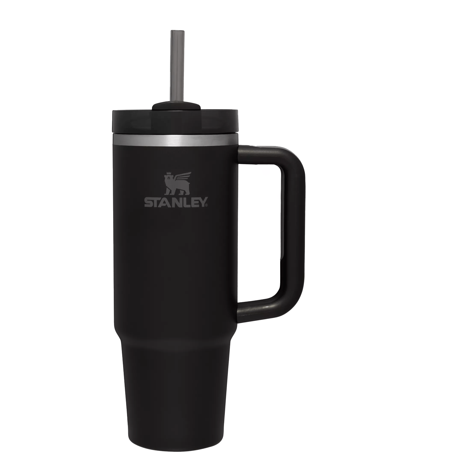 Insulated Travel The Quencher H2.0 Flowstate Tumbler | Stanley Create D331C - 40oz Large Capacity Car-Cup Friendly Quencher - Black