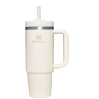 Insulated Travel The Quencher H2.0 Flowstate Tumbler | Stanley Create D331C - 40oz Large Capacity Car-Cup Friendly Quencher - Cream